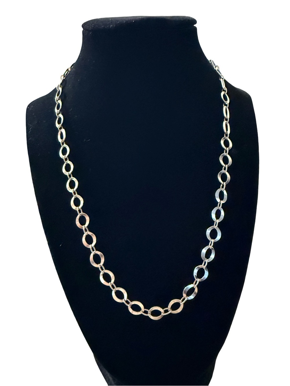 Milor 925 Classic Silver Link Necklace 19-1/2 inch long